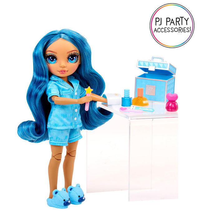 Rainbow High Bambola Skyler Pj Party Junior High 22 cm Blu Accessori
