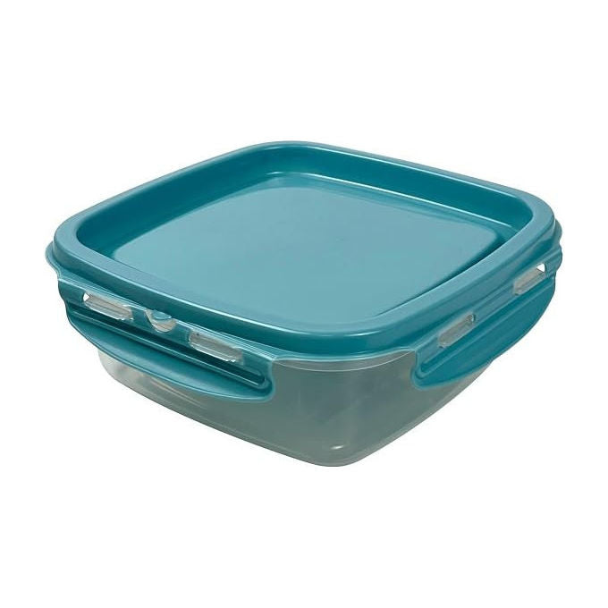 Snips Set 3 Contenitori per Alimenti Mixcolor 0.5L Coperchio Salva Freschezza 14.7x14.7x8 Made in Italy
