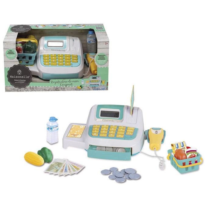 ODS Maisonelle Registratore di Cassa con Scanner Laser Funzione Calcolatrice Accessori Inclusi