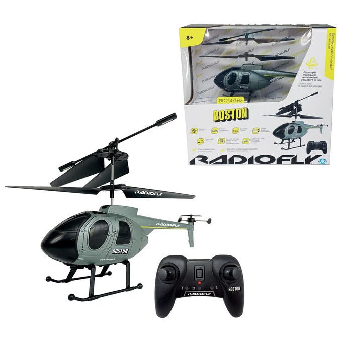ODS Toys Elicottero RC Boston 2.4 Ghz 6 Funzioni Fermoposizione Decollo-Atterraggio Assistiti