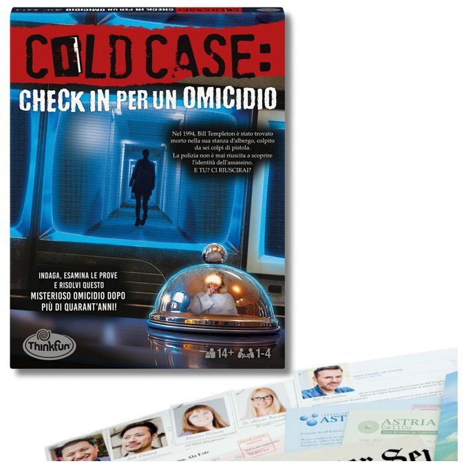 Ravensburger Cold Case 5: Check in per Un Omicidio Gioco Investigativo per Tutta La Famiglia Edizione Italiana
