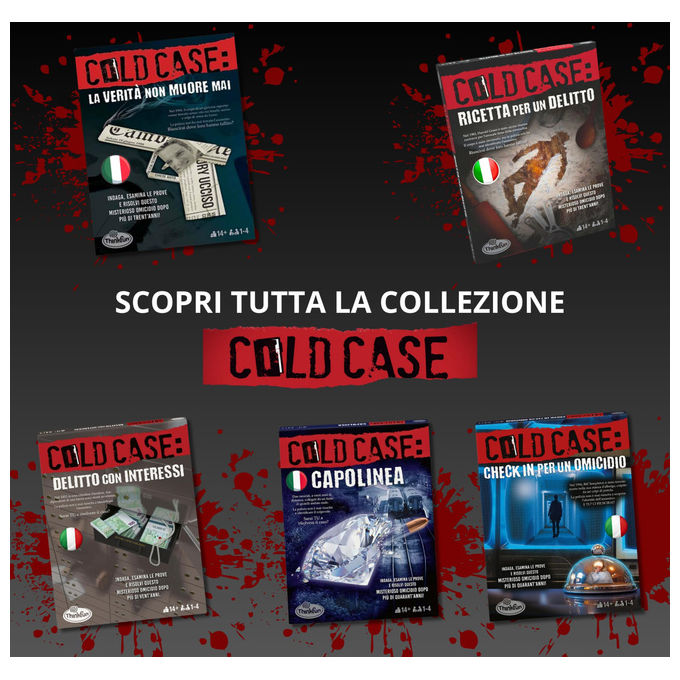 Ravensburger Cold Case 5: Check in per Un Omicidio Gioco Investigativo per Tutta La Famiglia Edizione Italiana
