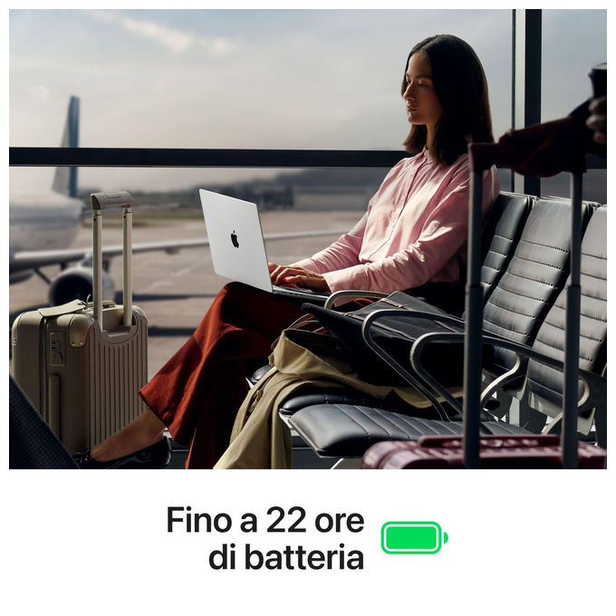 Apple MacBook Pro 14'' Chip M5 Pro 24GB 2TB SSD Wi-Fi 7 Nero Siderale