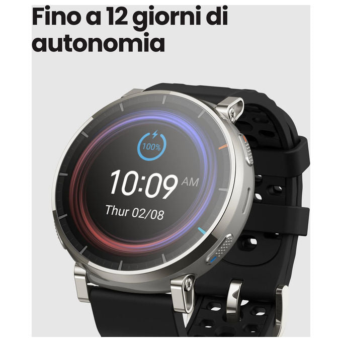 Amazfit Smartwatch GPS Running Active 3 Premium AMOLED 1.32'' NFC Cardiofrequenzimetro Mappe Offline Android e iPhone