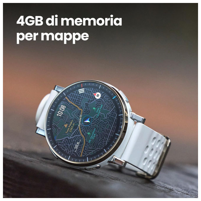 Amazfit Smartwatch GPS Running Active 3 Premium AMOLED 1.32'' NFC Cardiofrequenzimetro Mappe Offline Android e iPhone