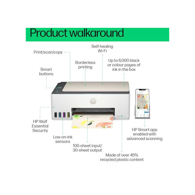 HP Smart Tank 5107 Stampante inkjet multifunzione a colori