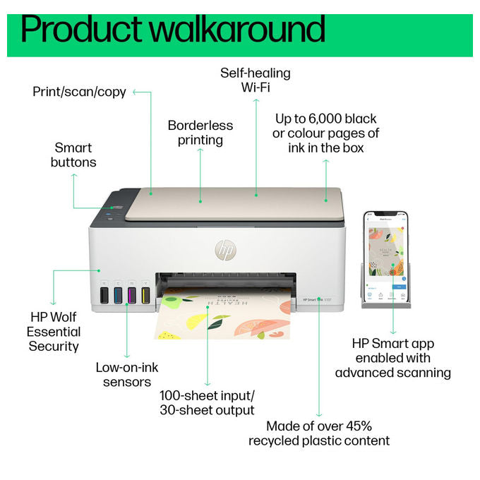 HP Smart Tank 5107 Stampante inkjet multifunzione a colori