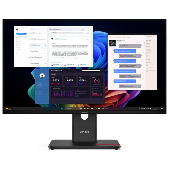 Lenovo ThinkVision T27UD - 40 27'' Monitor 4K Ultra HD IPS Nero - Yeppon