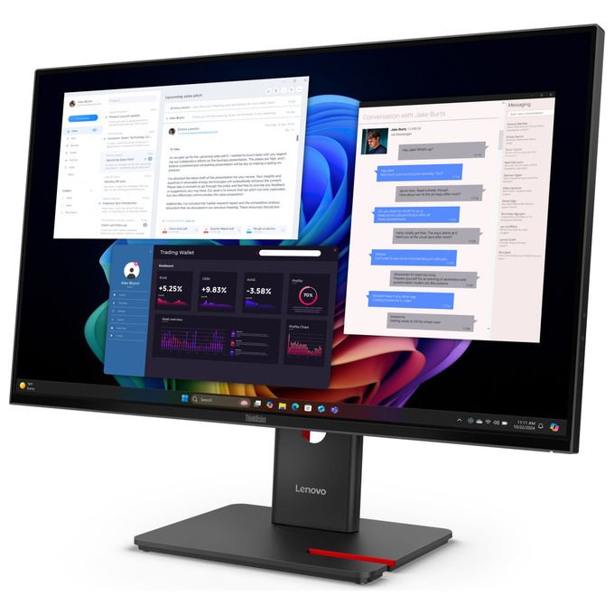 Lenovo ThinkVision T27UD - 40 27'' Monitor 4K Ultra HD IPS Nero - Yeppon