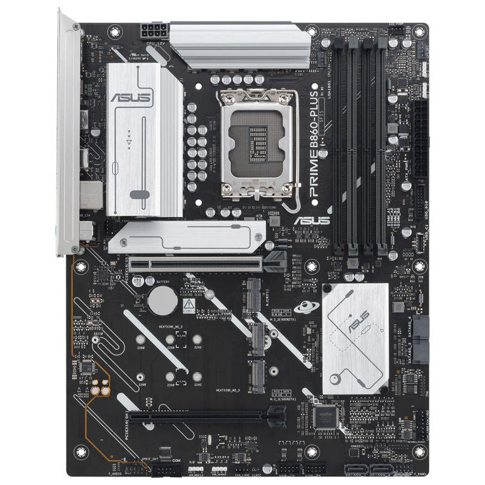 ASUS Scheda Madre ATX Intel B860-PLUS-CSM 8+1+1+1 Fasi Alimentazione DDR5 PCIe 5.0 3 Slot M.2 Ethernet 2.5 GB Nera