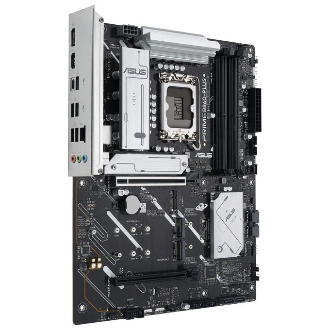 ASUS Scheda Madre ATX Intel B860-PLUS-CSM 8+1+1+1 Fasi Alimentazione DDR5 PCIe 5.0 3 Slot M.2 Ethernet 2.5 GB Nera