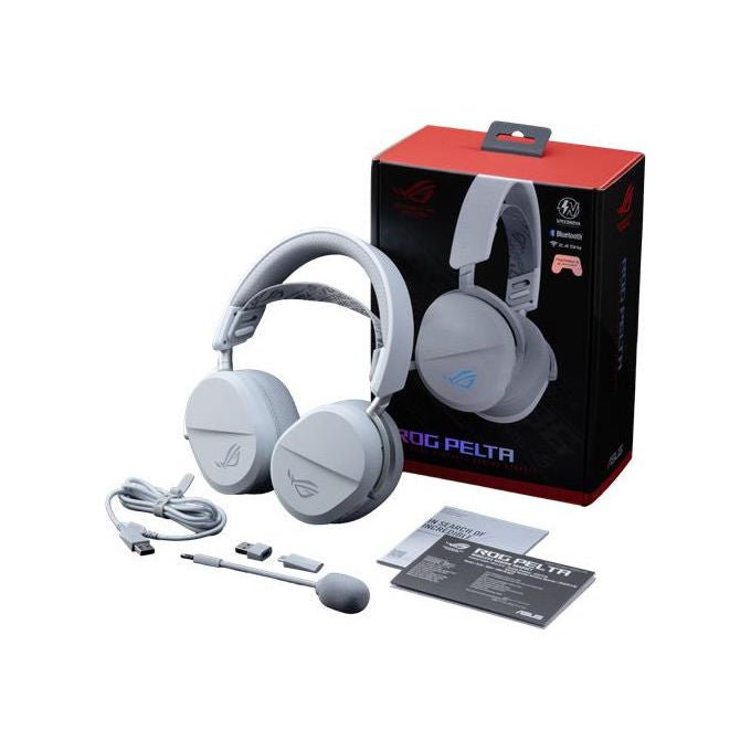 ASUS Rog Pelta Cuffie Gaming Con - Senza Cavo Bluetooth Usb Tipo - C Bianco - Yeppon