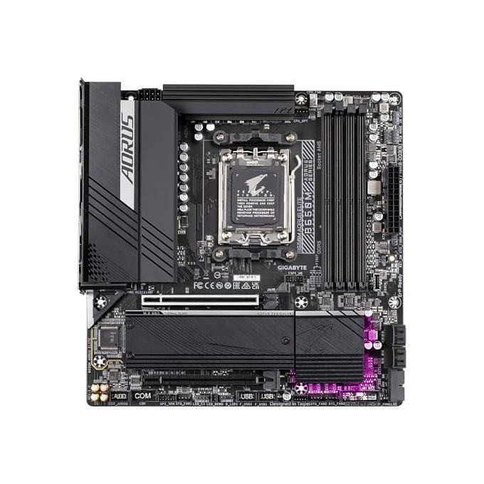 Gigabyte Scheda Madre B650M Aorus Elite Supporta AMD Ryzen 9000 DDR5 8000 MHz PCIe 5.0 LAN 2.5GbE