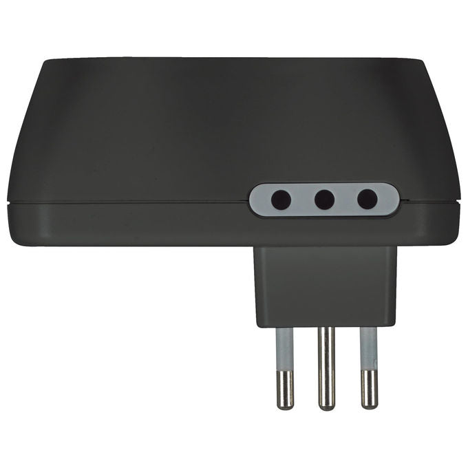 Bticino Adattatore Advance B3 Presa Schuko Tedesca USB A+C 2 Prese 10A 1500W Antracite