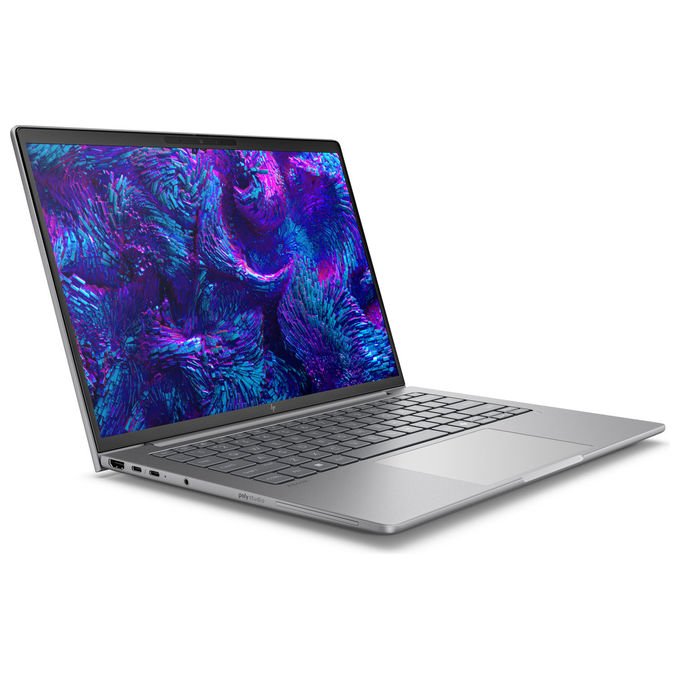 HP ZBook 8 G1i, workstation mobile 14 pollici, Intel Core Ultra 7 255H, 32 GB DDR5, SSD 1 TB, Nvidia RTX 500 Ada, Windows 11 Pro