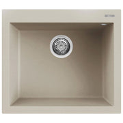 Elleci Lavello da Incasso Quadra 105 57x50 cm Granitek Bianco Soft