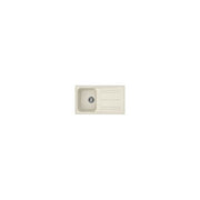 Elleci Ego 480 Lavello 1 Vasca con Gocciolatoio Reversibile Granitek Bianco Soft 100 x 50 cm