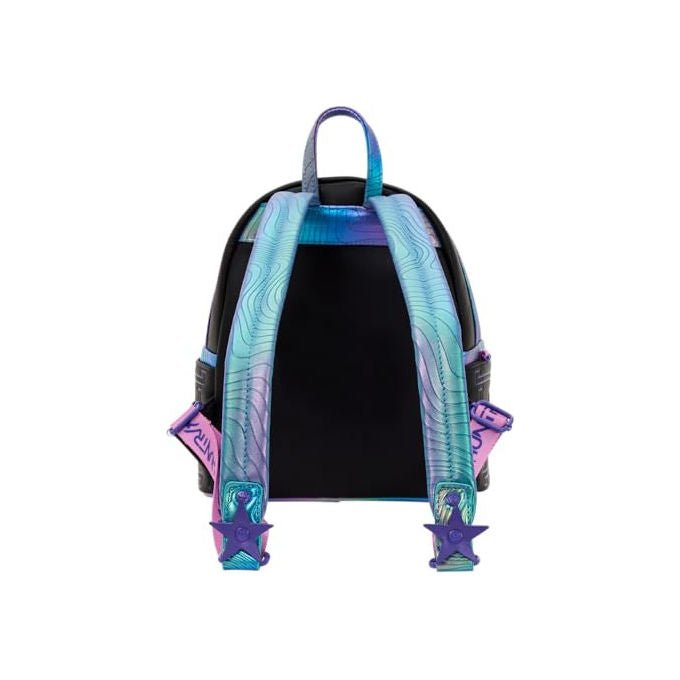Loungefly NFXBK0098 KPop Demon Hunters HUNTR X Mini Zaino con Ciondolo Foto in Poliuretano colore Viola