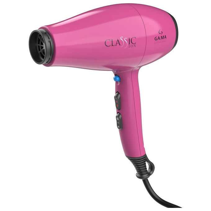 Ga.Ma Asciugacapelli Classic Ion Fucsia 2200W Motore AC Anti-Crespo