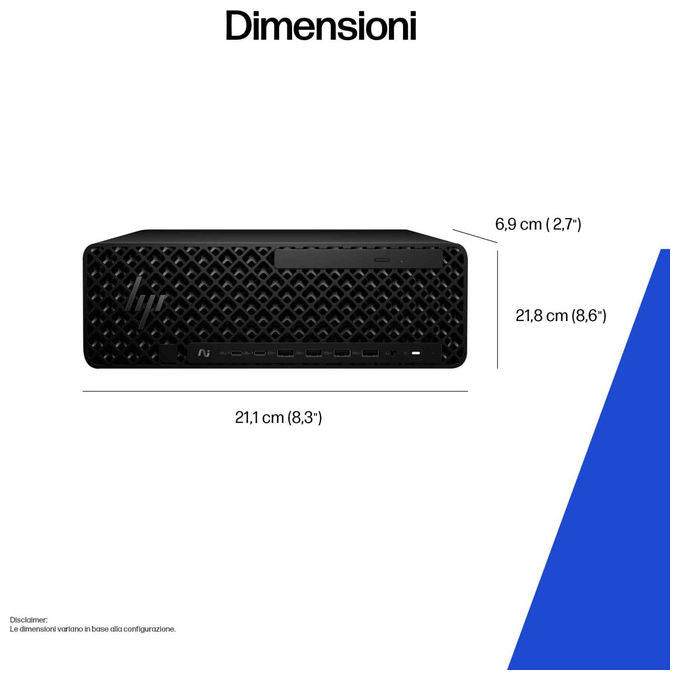 HP Workstation Ai Intel Core Ultra 7 265 32 Gb Ram 1 Tb Ssd Nvidia Rtx A400 Windows 11 Pro Nero