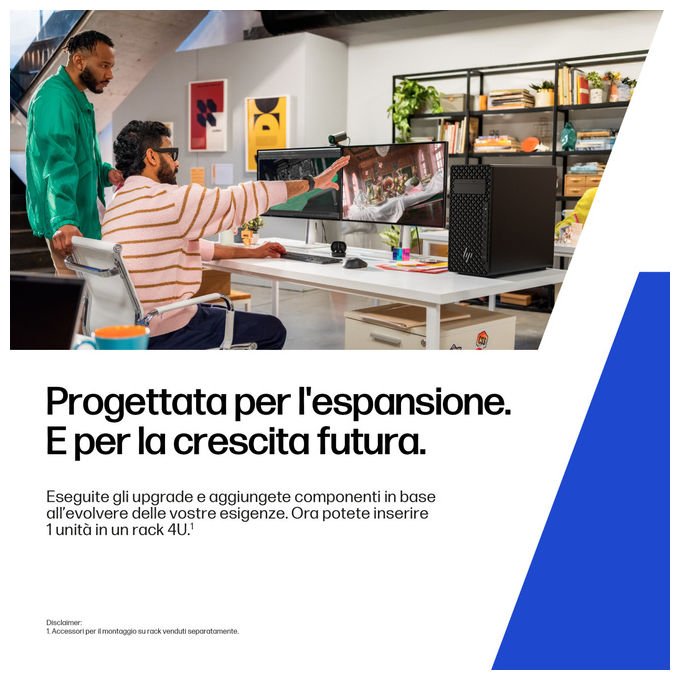 HP Stazione di Lavoro Z2 Tower G1i Intel Core Ultra 7 265 16 GB RAM 512 GB SSD Windows 11 Pro Nero