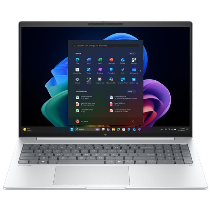 HP EliteBook 8 G1a Notebook 16 pollici AMD Ryzen AI 7 16GB RAM 512GB SSD WUXGA Argento Windows 11 Pro