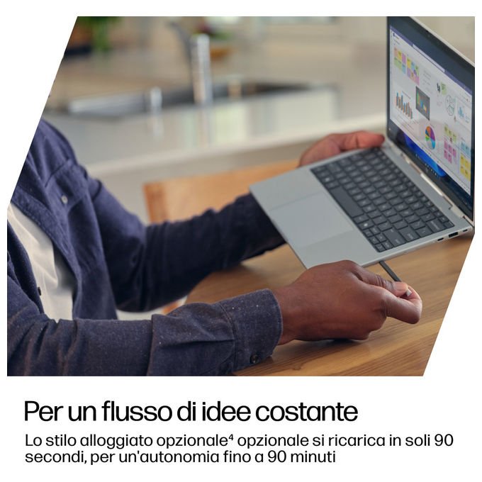HP EliteBook 8 Flip G1i Notebook Ai Pc 13.3'' Intel Core Ultra 5 225U 16GB 512GB Ssd Windows 11 Pro