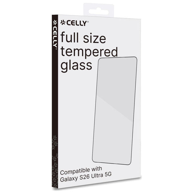 Celly Vetro Temperato Pellicola Proteggi Schermo Nera Trasparente Samsung Galaxy S26 Ultra 5G