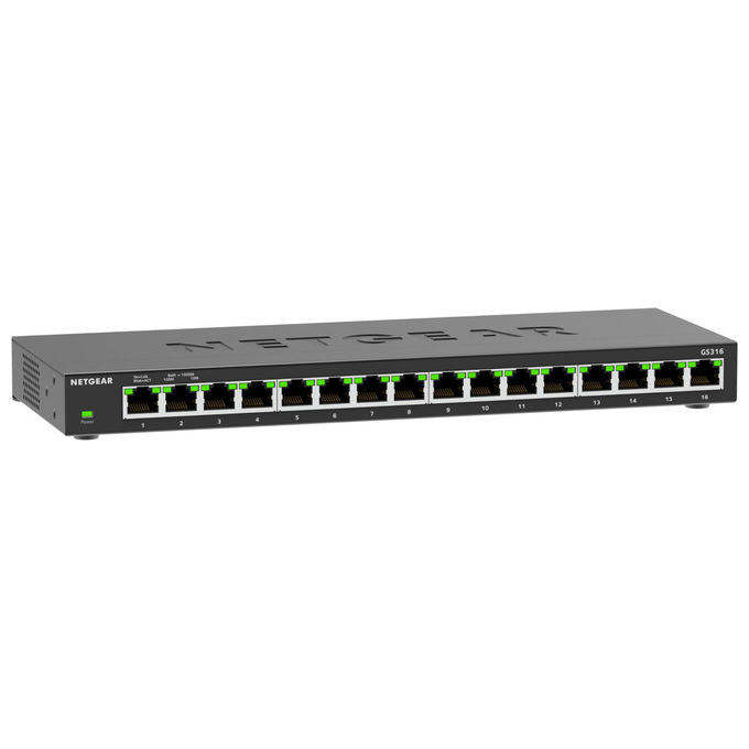 Netgear Switch Gigabit a 16 Porte GS316 Montaggio Desktop o a Parete