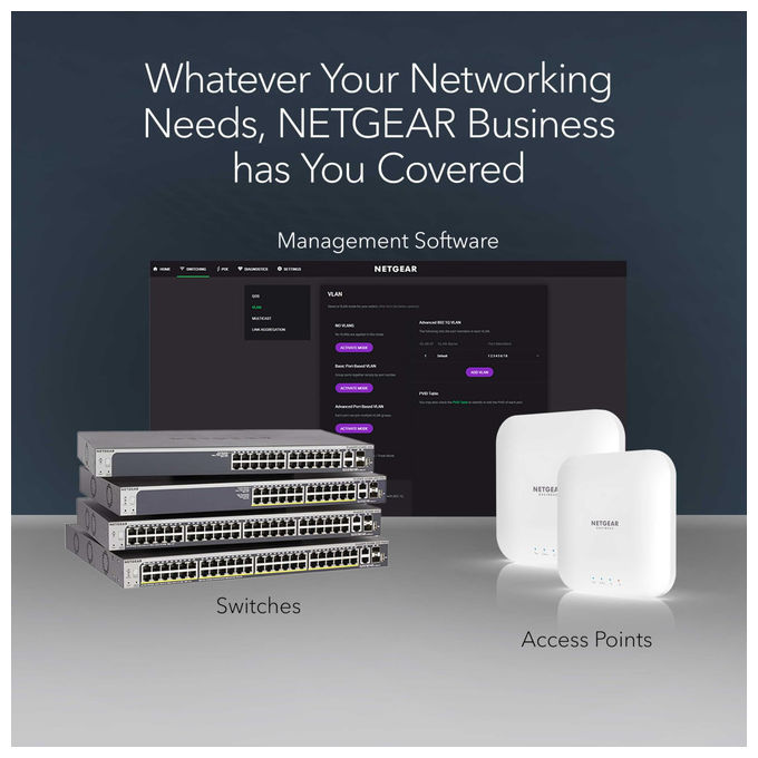 Netgear Switch Gigabit a 16 Porte GS316 Montaggio Desktop o a Parete