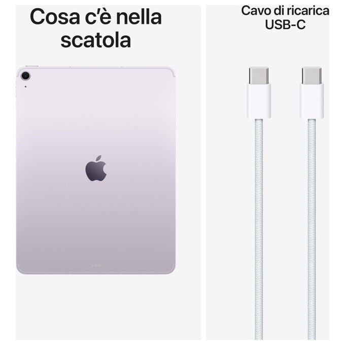 Apple iPad Air 13 Display Liquid Retina 256GB Wi-Fi 7 e 5G Viola