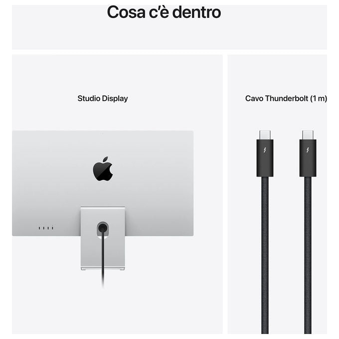Apple Studio Display 27'' 5K Vetro nanotexture Adattatore VESA Argento