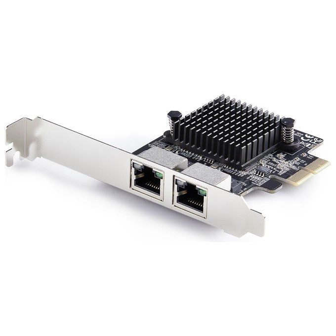 Startech.com Scheda di Rete PCIe Gigabit a 2 Porte 5G Interfaccia LAN PCI Express Realtek RTL8126