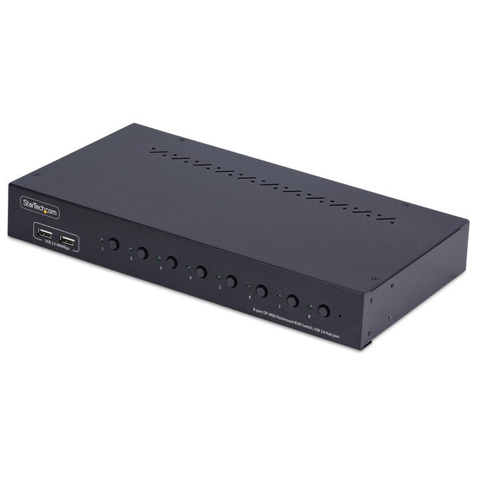 Startech.com Switch KVM DisplayPort 8 Porte 4K60Hz Kit Rack 1U Commutazione Rapida
