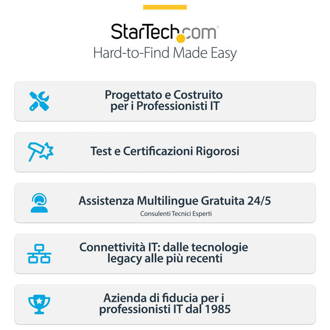 Startech.com Switch KVM DisplayPort 8 Porte 4K60Hz Kit Rack 1U Commutazione Rapida