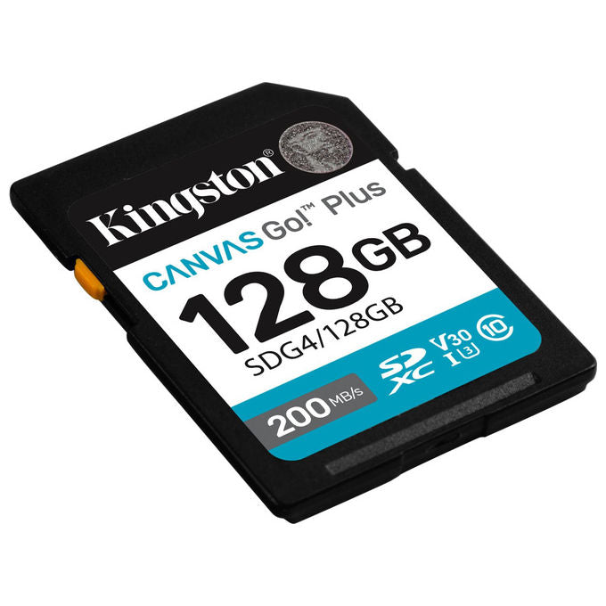 Kingston Scheda di Memoria SDXC 128GB 200MB-s C10 UHS-I U3 V30 SDG4-128GB