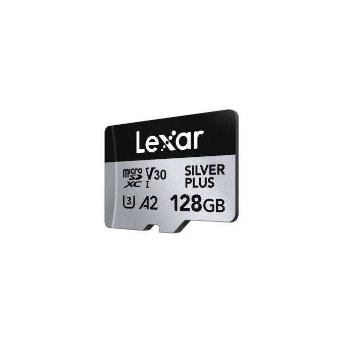 Lexar LMSSIPL128G-BNANG Professional Silver Plus MicroSDXC 128 GB UHS-I U3 V30 A2 205 MB-s colore Nero Argento