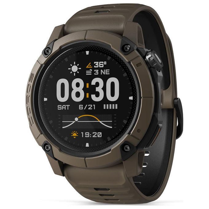 Coros Nomad Orologio GPS Sportivo Touchscreen MIP 1.3 22 Giorni Batteria Mappe Globali Marrone
