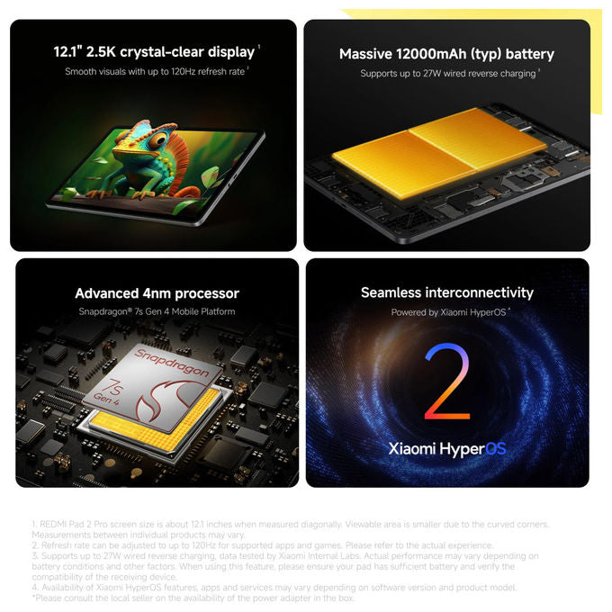 Xiaomi Redmi Pad 2 Pro 6GB RAM 128GB ROM Viola Lavanda