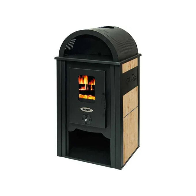 Blinky stufa a legna Zar Modena, 7,3 kW, rendimento 78,7%, riscaldamento fino a 130 m³, 4 stelle