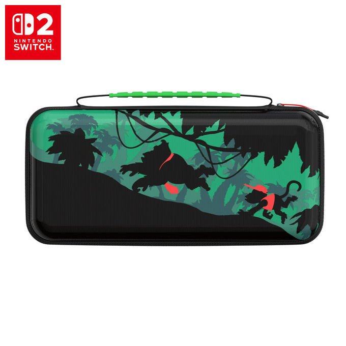 Turtle Beach Custodia PlayTrek Donkey Kong per Nintendo Switch 2 Nero e Verde