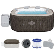 Bestway Idromassaggio Lay-Z-Spa Cabo Smart HydroJet 6 Persone 180x180x71cm Marrone Rattan