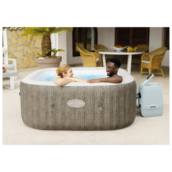 Bestway Idromassaggio Lay-Z-Spa Cabo Smart HydroJet 6 Persone 180x180x71cm Marrone Rattan