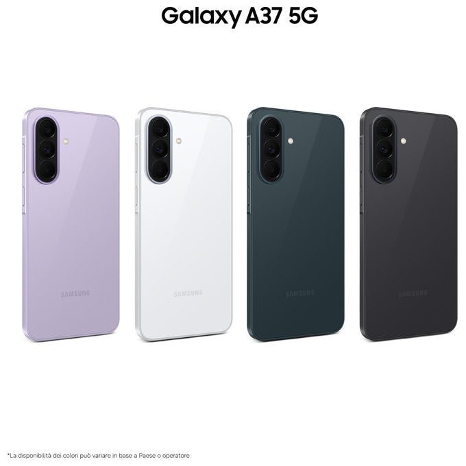 Samsung Galaxy A37 5G Smartphone Doppia SIM 6,7'' Super AMOLED 8 GB 256 GB Tripla Fotocamera 50 MP 5000 mAh colore Antracite
