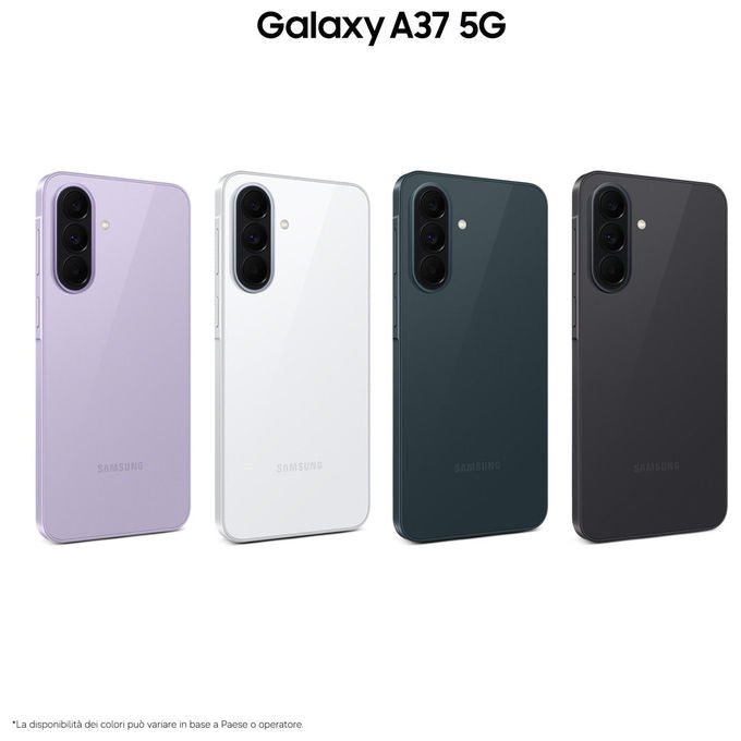 Samsung SM-A376B Galaxy A37 5G Smartphone 8 GB RAM 256 GB Display 6.7'' Super AMOLED 50 MP 5000 mAh colore Grigio Verde