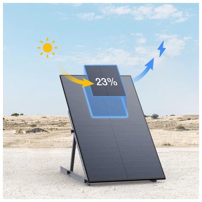 EF ECOFLOW Pannello Solare Rigido 450W 2 Unita' Monocristallino Alluminio