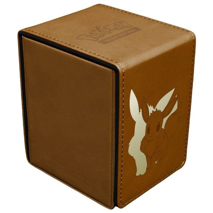 Ultra Pro porta mazzo Alcove Flip Elite Series, Pokémon Eevee, ecopelle, chiusura magnetica, fino a 100 carte, deck box