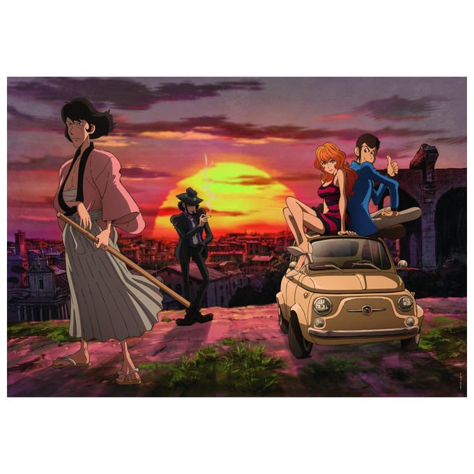 Clementoni Puzzle 1000 Pezzi Lupin III con Poster Made in Italy 70x50 cm
