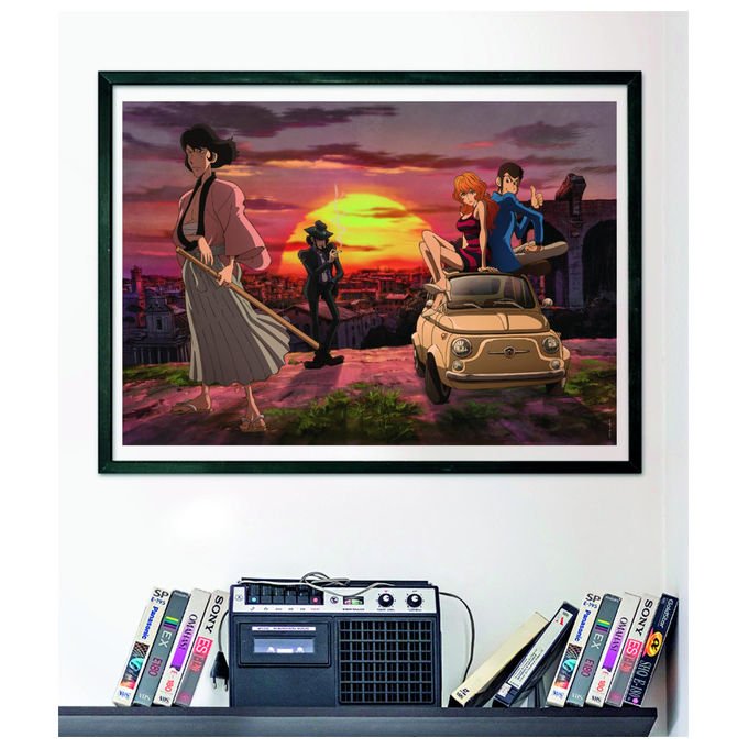 Clementoni Puzzle 1000 Pezzi Lupin III con Poster Made in Italy 70x50 cm