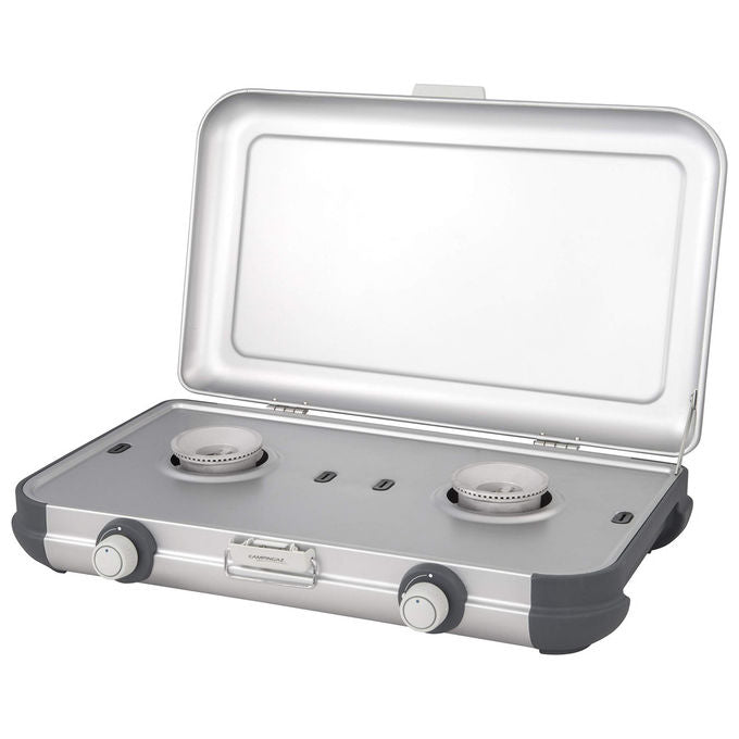 Campingaz 2000035521 Camping Kitchen 2 Fornello da Campeggio a Gas 2 Fuochi 4000 W Accensione Manuale colore Bianco
